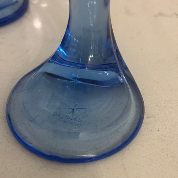 1980s Italian Bormioli Rocco Cobalt Blue Dessert / Serving Bowls — Set of 4 - Picture 5 of 11